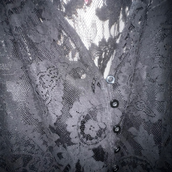 Long black lace maxi dress - Picture 5 of 6